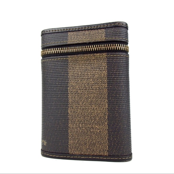 Authentic Fendi Brown and Black Key Holder - Picture 2 of 15